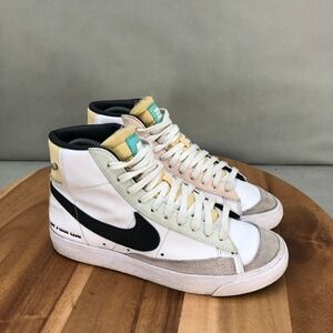 Nike Blazer Mid 77 Have A Good Game Sneakers White Black Green Womens Size 6